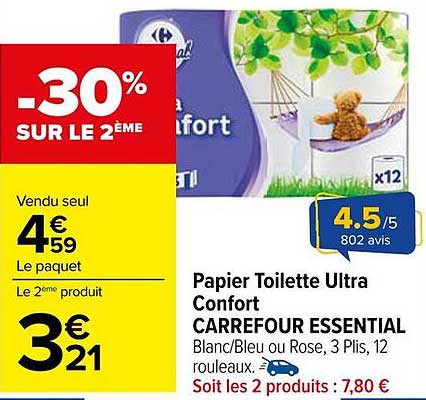 Papier Toilette Ultra Confort