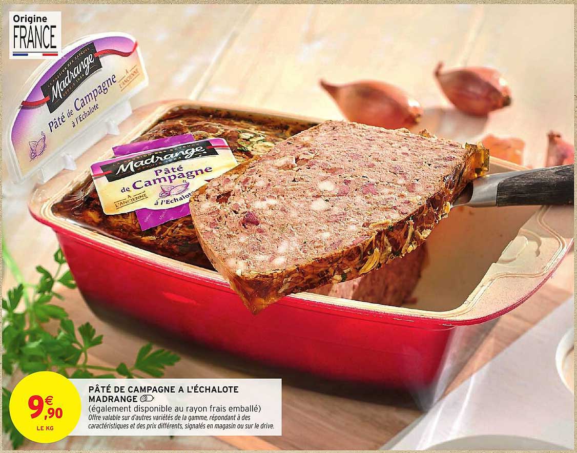 Pâté de campagne à l'échalote Madrange