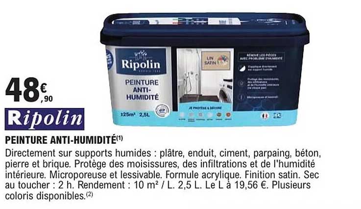 PEINTURE ANTI-HUMIDITÉ