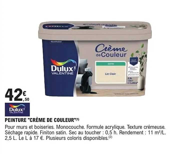 PEINTURE "CRÈME DE COULEUR"