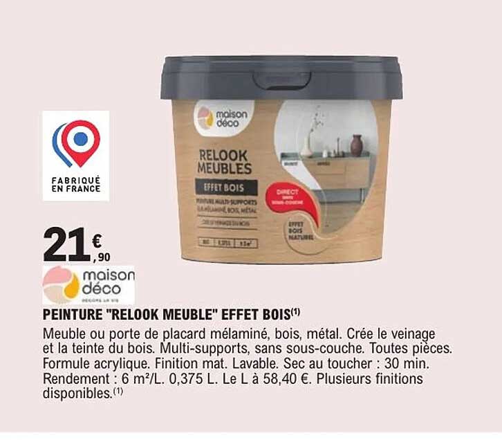 PEINTURE "RELOOK MEUBLE" EFFET BOIS