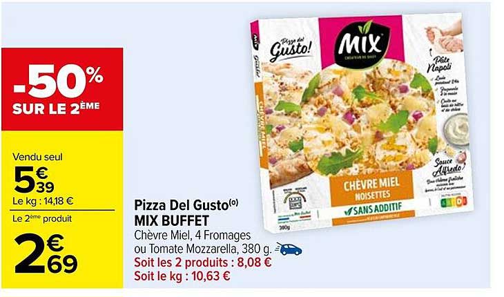 Pizza Del Gusto(o) MIX BUFFET