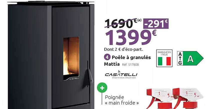 Poêle à granulés Mattia