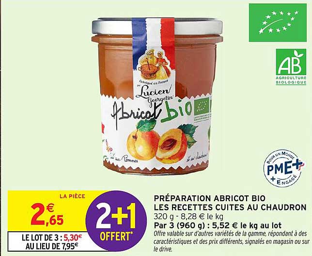 PRÉPARATION ABRICOT BIO