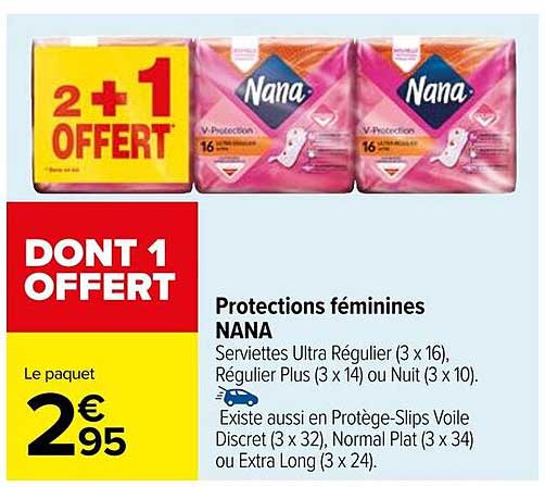 Protections féminines NANA