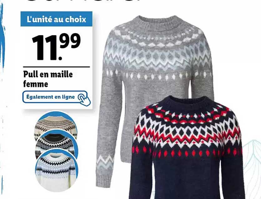 Pull en maille femme