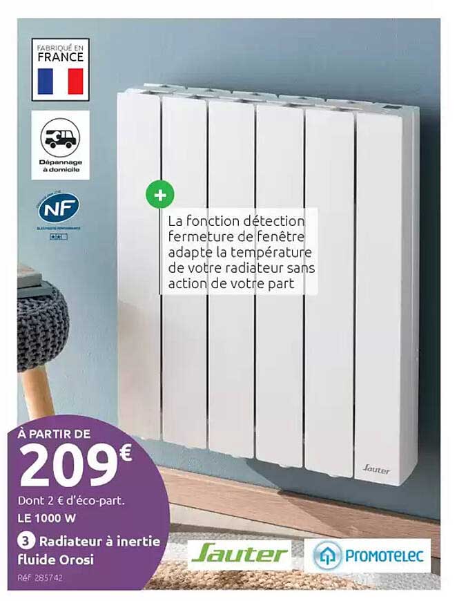 Radiateur à inertie fluide Orosi