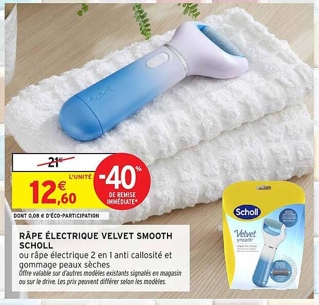 RÂPE ÉLECTRIQUE VELVET SMOOTH SCHOLL