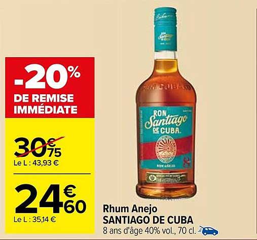 Rhum Anejo SANTIAGO DE CUBA