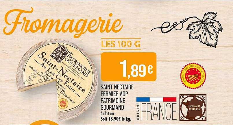 Saint Nectaire Fermier AOP Patrimoine Gourmand