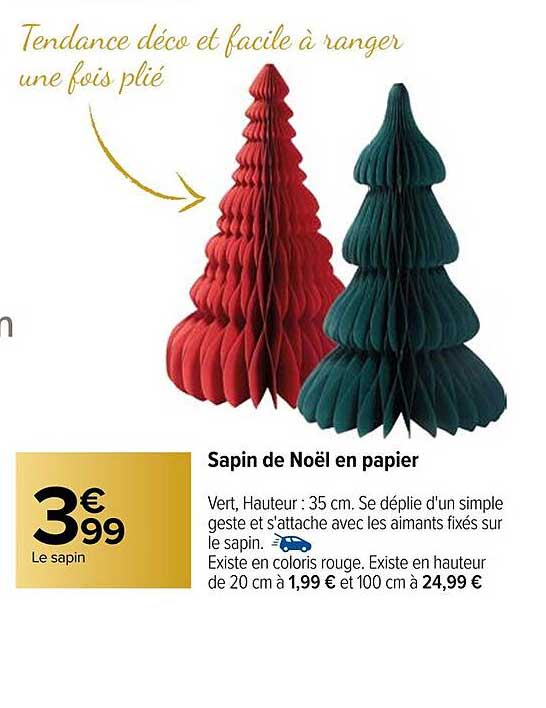 Sapin de Noël en papier