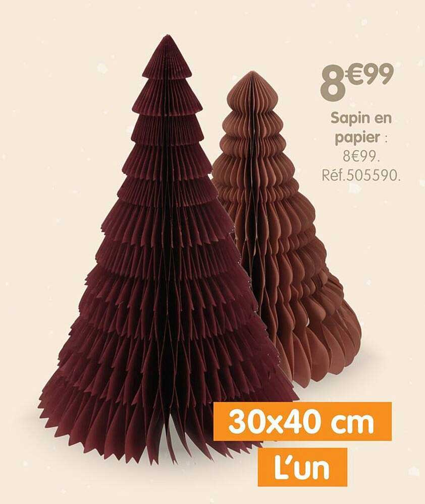 Sapin en papier