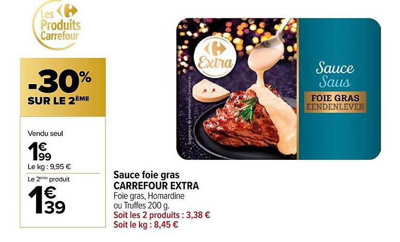 Sauce foie gras CARREFOUR EXTRA