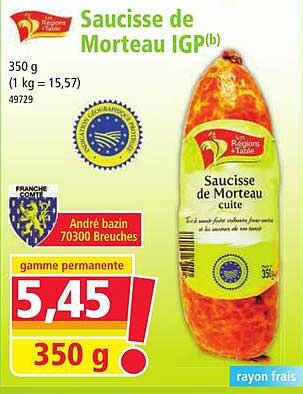 Saucisse de Morteau IGP(b)