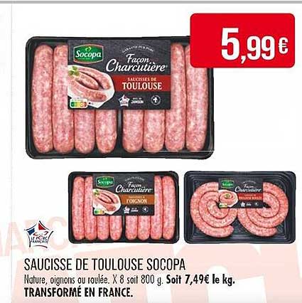 Saucisse de Toulouse Socopa