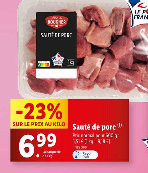 Sauté de porc