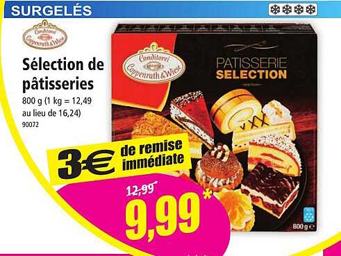 Sélection de pâtisseries