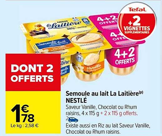 Semoule au lait La Laitière® NESTLÉ