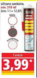 Silicone sanitaire