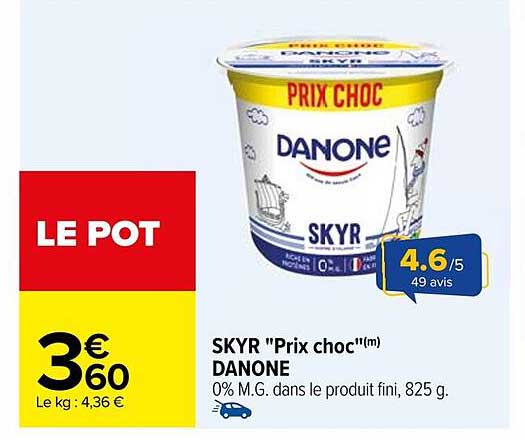 SKYR "Prix choc"(m) DANONE