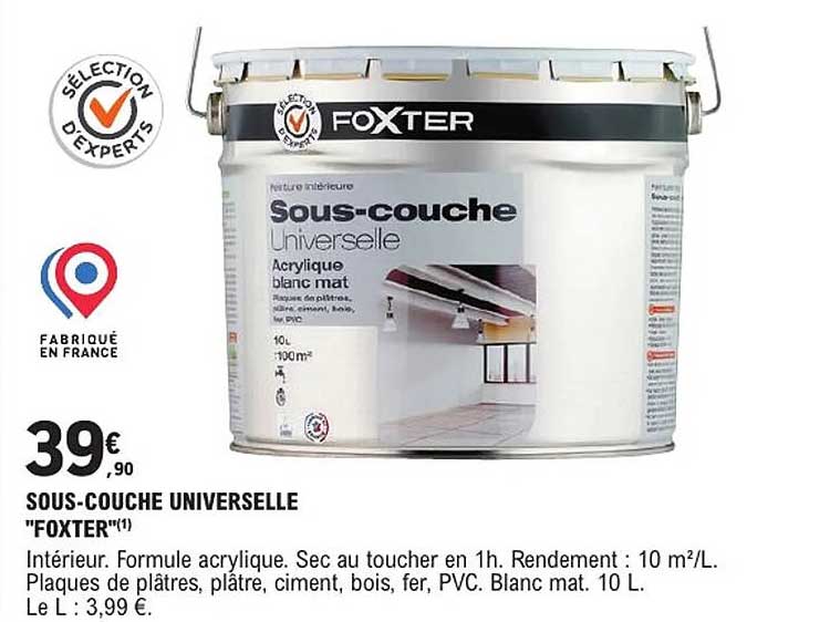 Sous-couche Universelle "FOxTER"