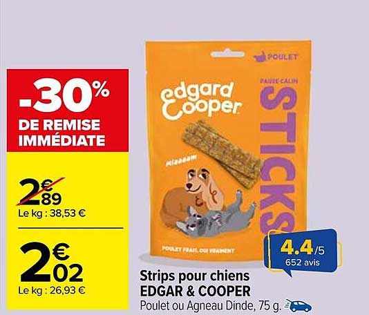 Strips pour chiens EDGAR & COOPER