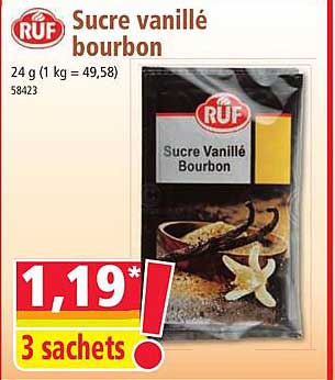 Sucre vanillé bourbon