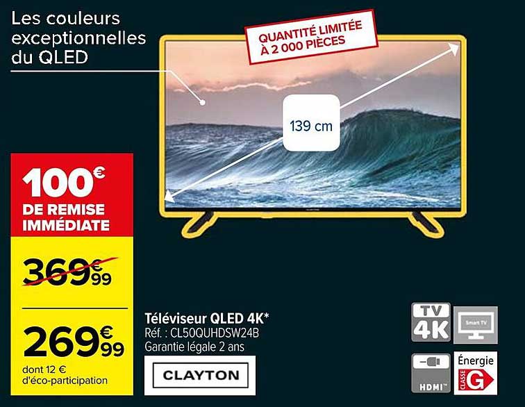 Téléviseur QLED 4K*