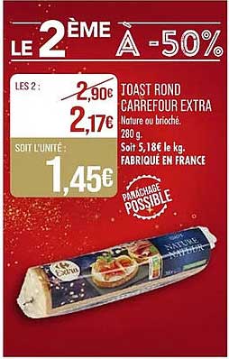 TOAST ROND CARREFOUR EXTRA