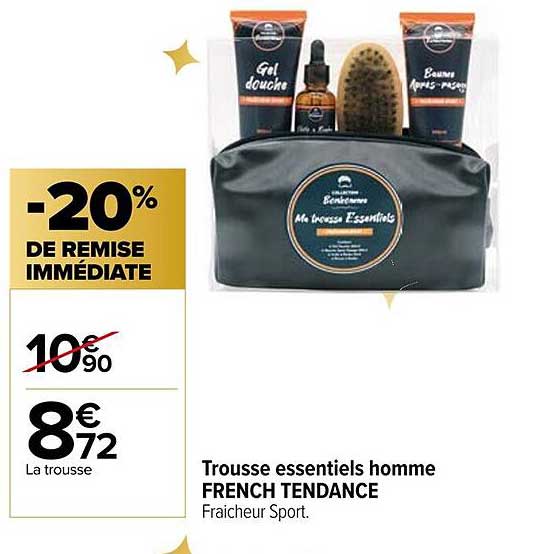 Trousse essentiels homme FRENCH TENDANCE