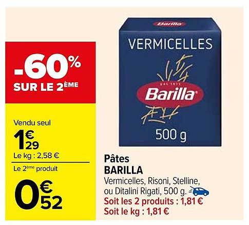 Vermicelles Barilla