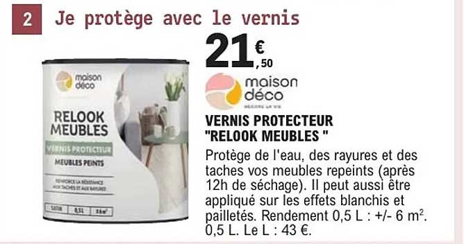 VERNIS PROTECTEUR "RELOOK MEUBLES"