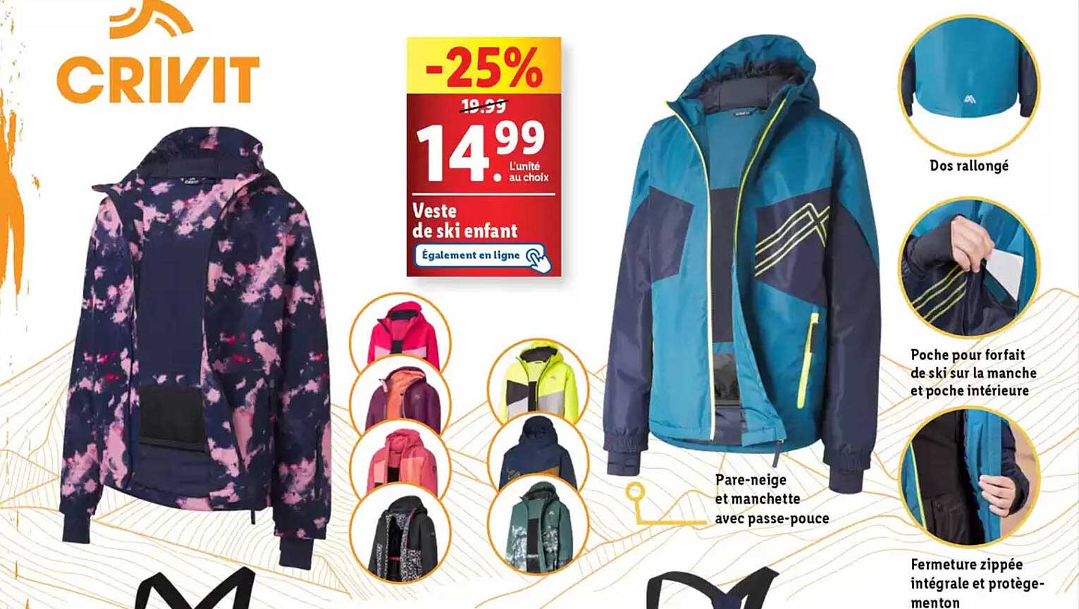 Veste de ski enfant