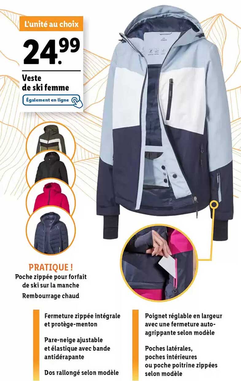 Veste de ski femme