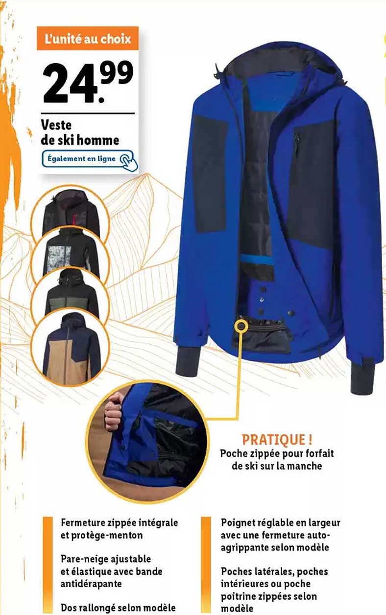 Veste de ski homme