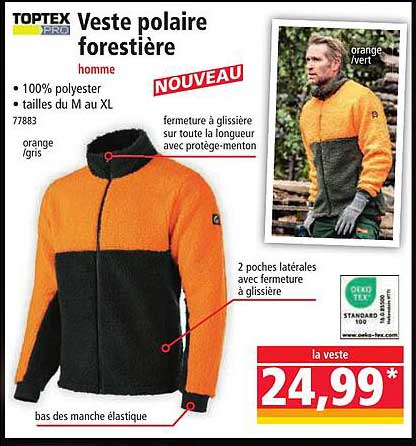 Veste polaire forestière