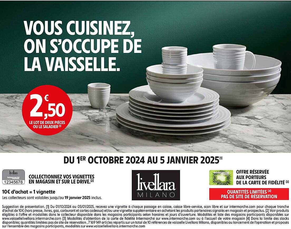 Vous cuisinez, on s'occupe de la vaisselle.