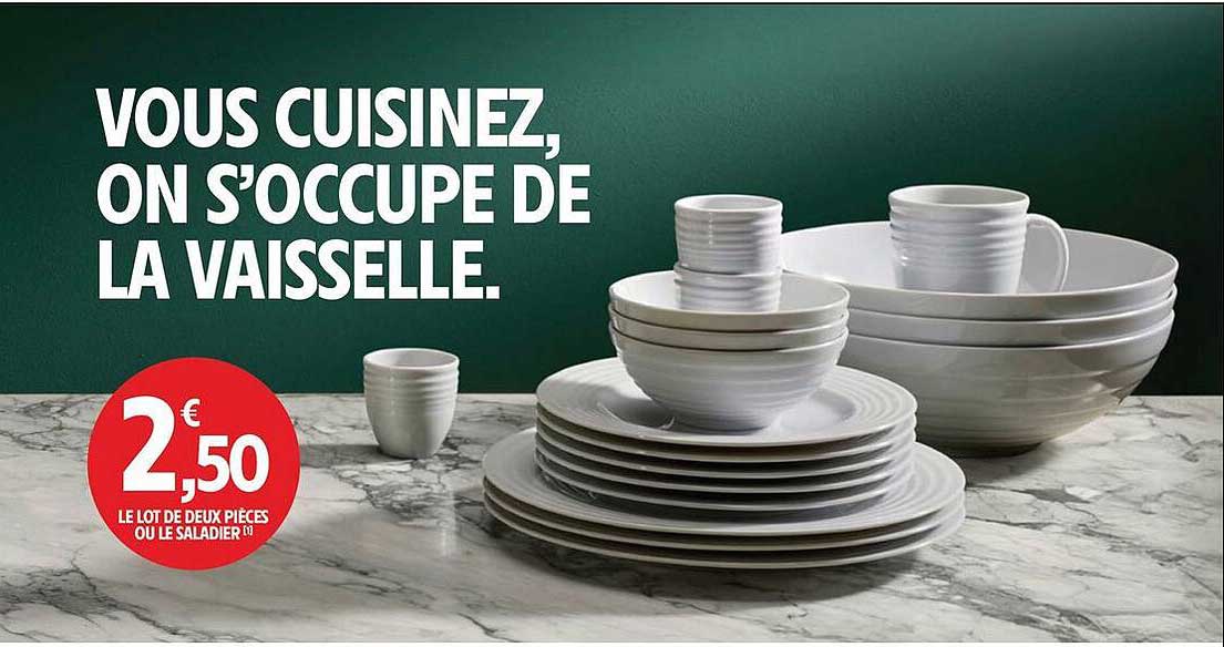 VOUS CUISINEZ, ON S’OCCUPE DE LA VAISSELLE.