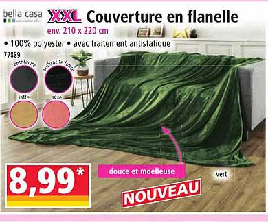 XXL Couverture en flanelle