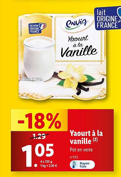 Yaourt à la vanille