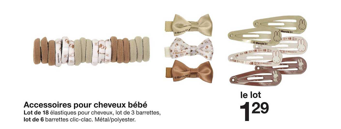 Accessoires pour cheveux bébé