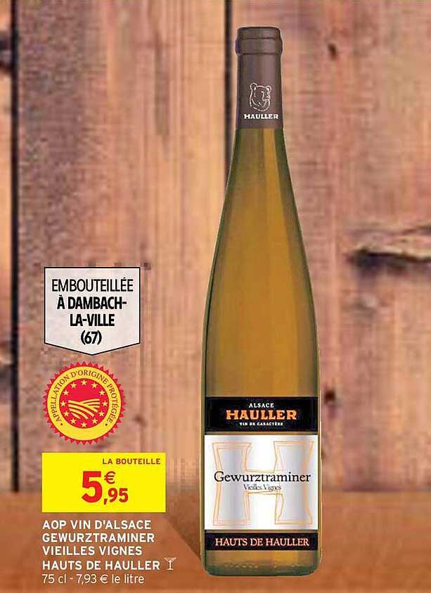 AOP VIN D'ALSACE GEWURZTRAMINER VIEILLES VIGNES HAUTS DE HAULLER