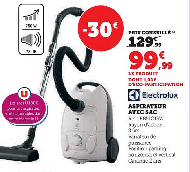 ASPIRATEUR AVEC SAC