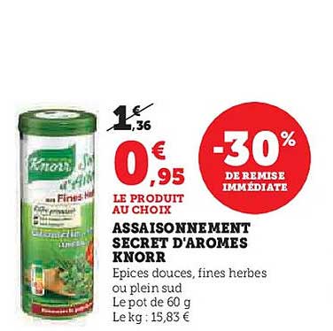 ASSAISONNEMENT SECRET D'AROMES KNORR