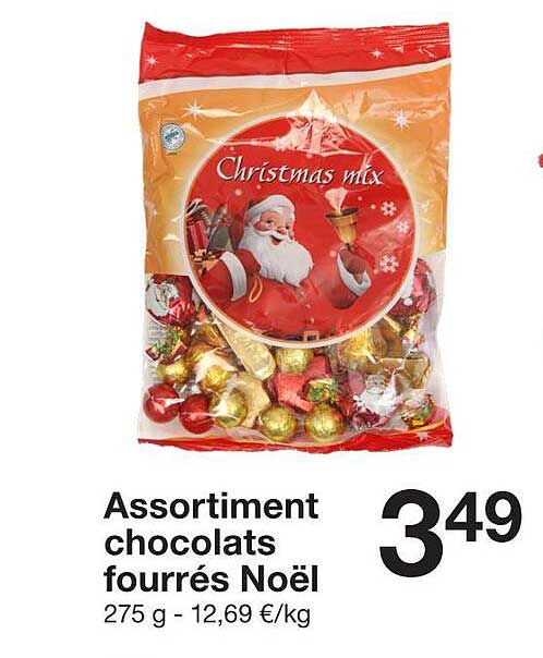 Assortiment chocolats fourrés Noël