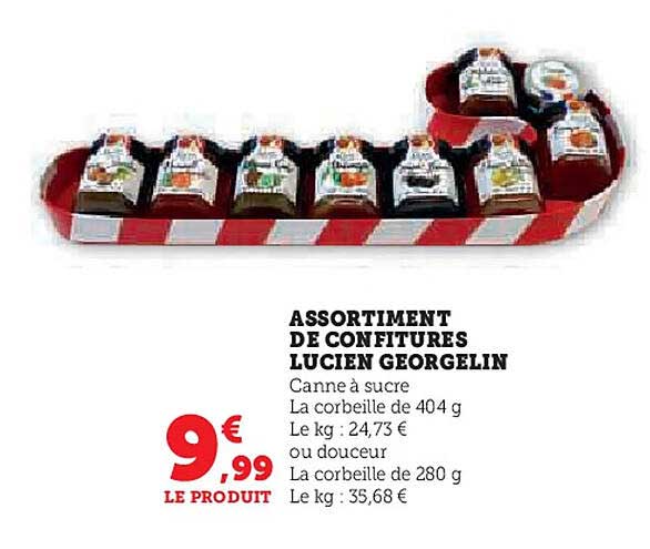 ASSORTIMENT DE CONFITURES LUCIEN GEORGELIN