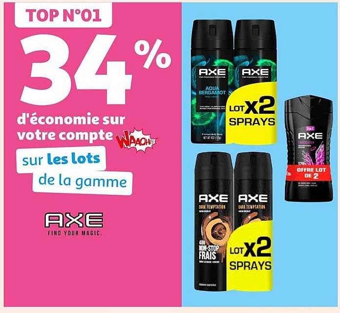 Axe Lot x2 Sprays