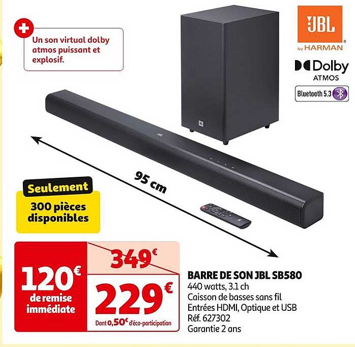 BARRE DE SON JBL SB580