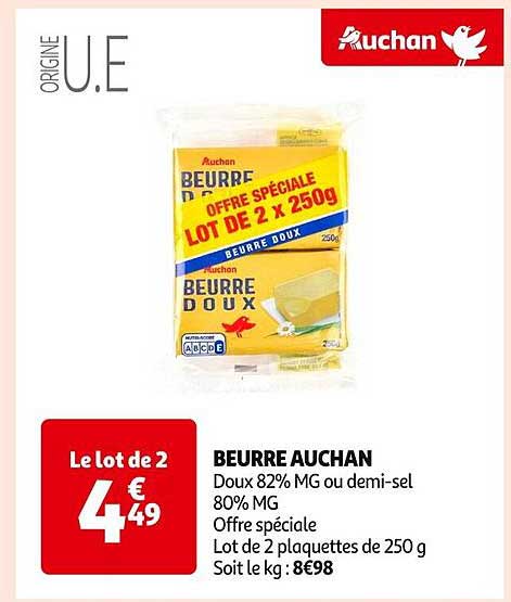 BEURRE AUCHAN