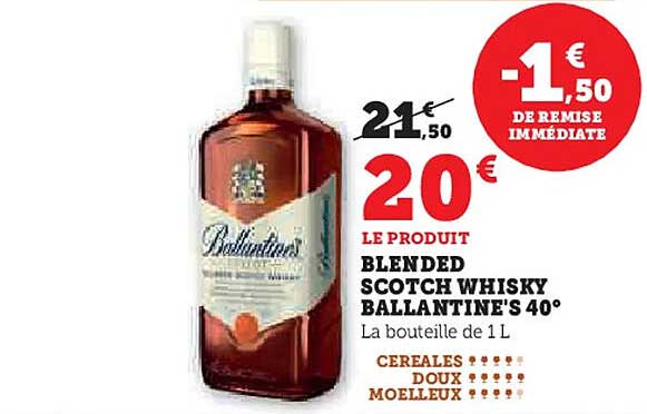 BLENDED SCOTCH WHISKY BALLANTINE'S 40°